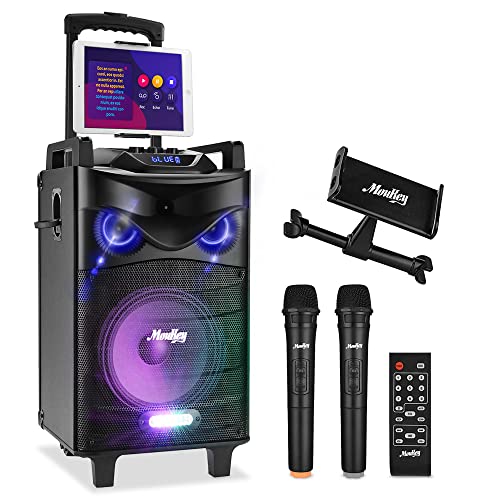 Karaoke Lautsprecher Moukey Bluetooth Karaoke System 160W PA Anlage Karaoke...