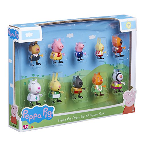 Peppa Wutz 06529 Figuren-Set mit Verkleidungen (10-teiliges Set)