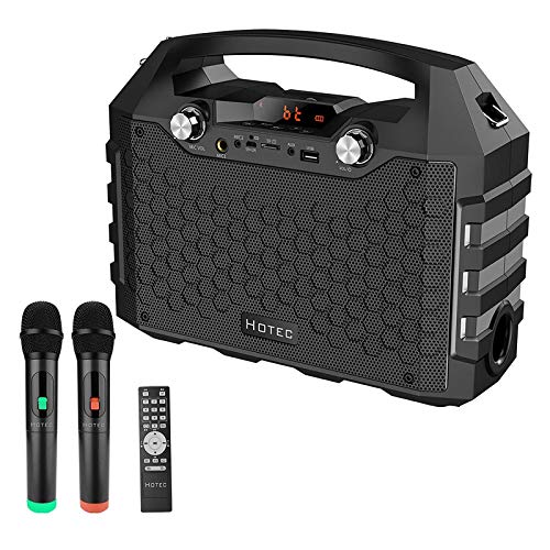 Hotec Bluetooth Karaoke Lautsprecher Karaoke Maschine PA-Anlage tragbare mit...