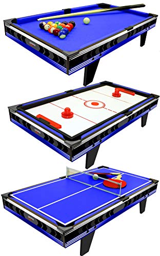 Carromco Multifunktionstisch GALAXY-XT - 3in1 - Multigame Spieletisch mit...