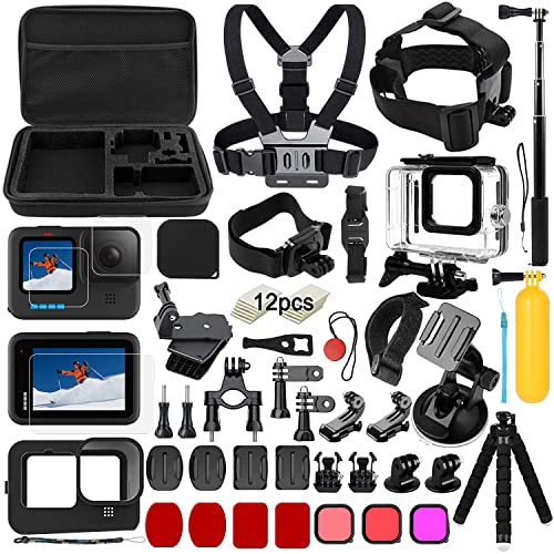 Zubehör Set Kit Bundle für GoPro Hero 11/10/9 Black, oGoDeal Wasserdicht...