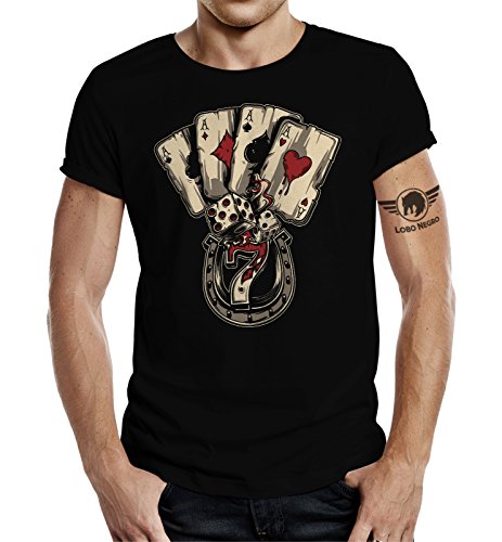 Design, T-Shirt für den Poker Dices Zocker-M