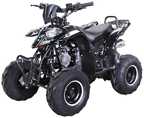 Kinder Quad S-5 Polaris Style 125 cc Motor Miniquad 125 ccm Razer (Schwarz)