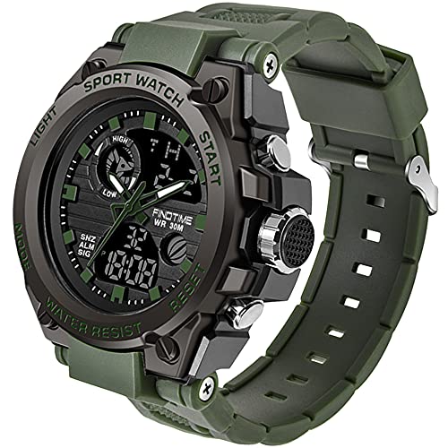 Herren Uhren Sport Militär Große Armbanduhr Outdoor Digitaluhren Analog...