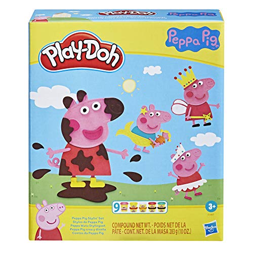 Play-Doh Peppa Wutz Stylingset mit 9 Dosen und 11 Accessoires, Peppa Wutz...