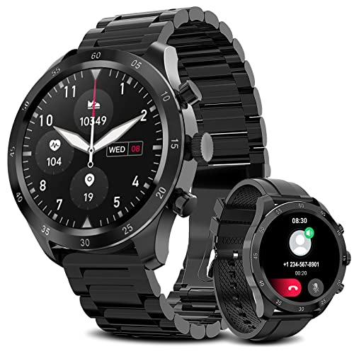 BANLVS Smartwatch Herren mit Telefonfunktion 2022 Smart Watch Fitness Armbanduhr...