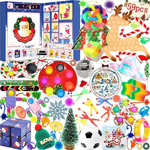 Fidget Adventskalender 2022 Simple Squeeze Toy Weihnachten Countdown Kalender...