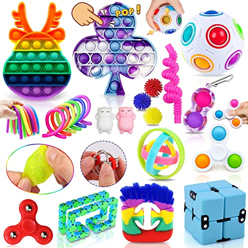 Yetech 26 Stück Fidget Toy,Fidget Pack für Kinder Erwachsene, lindert Stress...