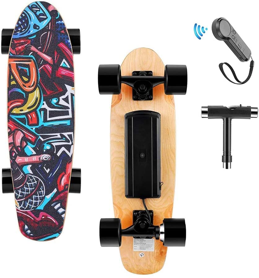 eSkateboard 350W Elektro Skateboard mit Fernbedienung, Elektro Longboard mit...