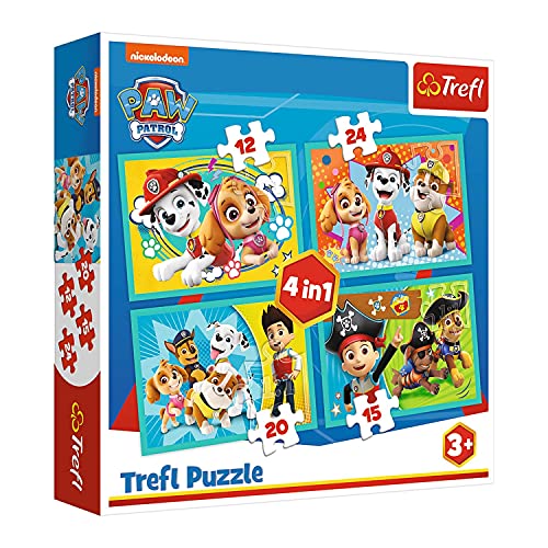 Trefl, TR34346 Puzzle, Das lustige Team von PAW Patrol, von 12 bis 24 Teilen, 4...