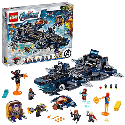LEGO 76153 Super Heroes Marvel Avengers - Helicarrier Spielzeug mit Iron Man,...
